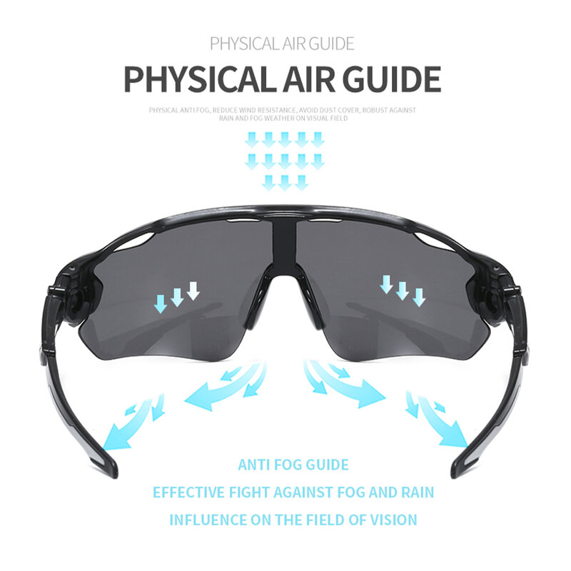 عدسات قطبية الدراجات نظارات UV 400 حماية نظارات الجري نظارات دراجة جبلية نظارات للرجال النساء