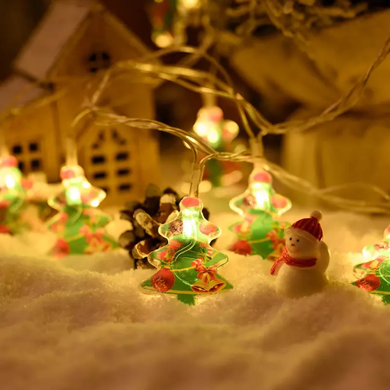 أضواء سلسلة تعمل بالبطارية لتزيين عيد الميلاد ، أضواء الزخرفية للديكور الداخلي والخارجي ، 10 LED ، 1.5m
