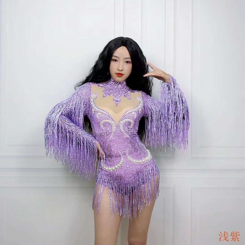 Yanhui-مثير الراين شرابات ارتداءها ، زي الرقص ، ملابس ملهى ليلي ، اللؤلؤ يوتار ، الأداء ، المغني ، راقصة ، عرض المرحلة