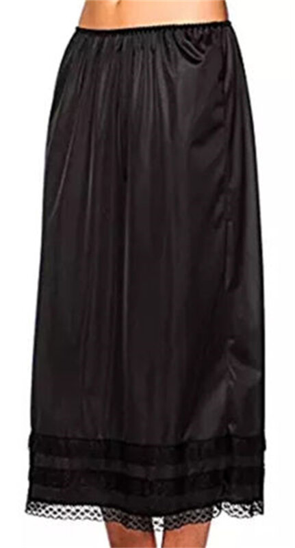 المرأة الدانتيل ثوب نسائي تحت فستان تنورة طويلة تنورة السلامة تنورة كبيرة الحجم