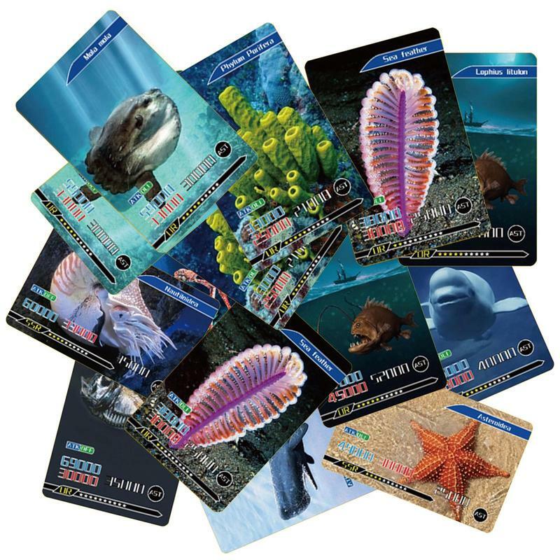 بطاقات لعبة مطابقة الحيوانات ، 55 نوعا من المحيط ، بطاقات التعلم للأطفال رياض الأطفال ، ألعاب بطاقة لطفل صغير