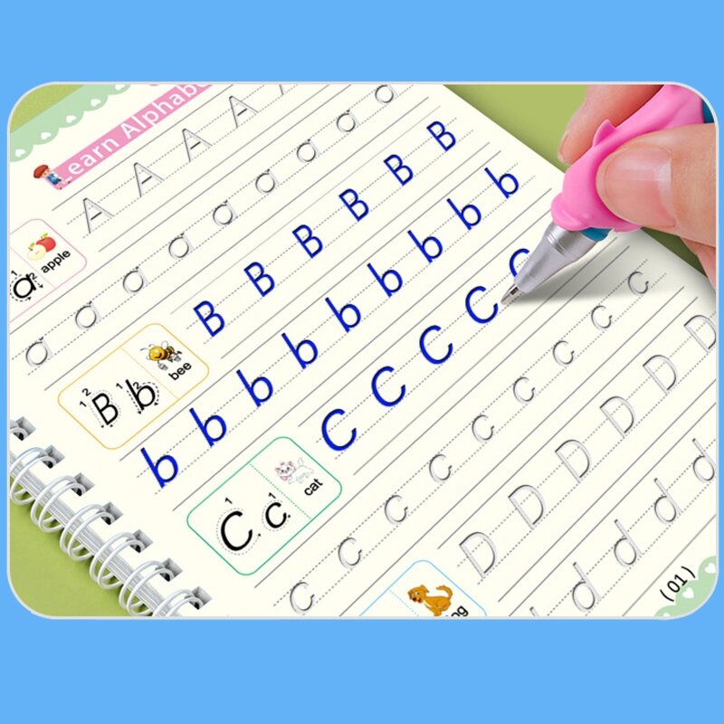 مجموعة كتب الكتابة اليدوية للحروف الأبجدية من دروبشيب لكتابة أرقام الحروف لمرحلة ما قبل المدرسة