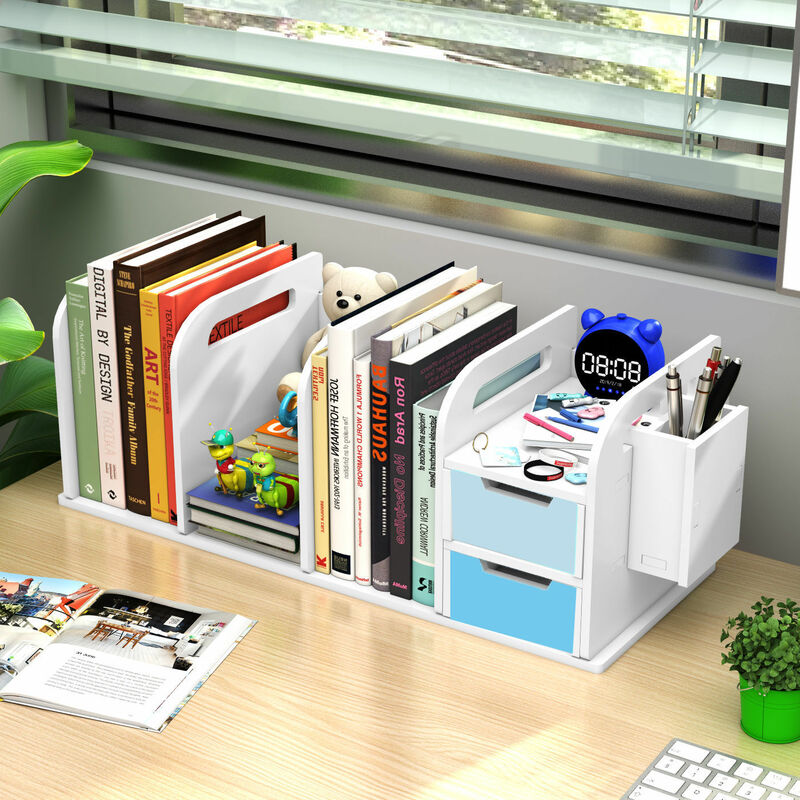 XL سطح المكتب رف الكتب الصغيرة طالب كتاب حامل بسيط الجدول الجرف الأطفال مكتب مكتب صندوق تخزين الكرتون خزانة الكتب الصغيرة