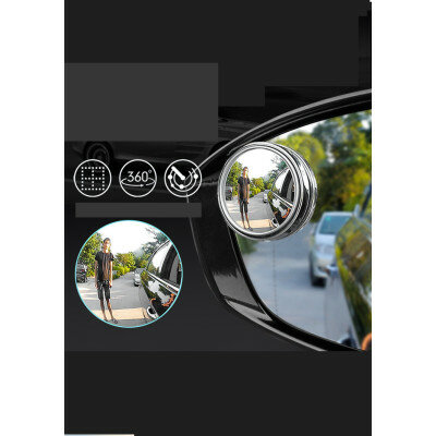 TX سيارة إطار مستدير محدب العمياء مرآة واسعة زاوية قابل للتعديل واضح مرآة الرؤية الخلفية القيادة السلامة