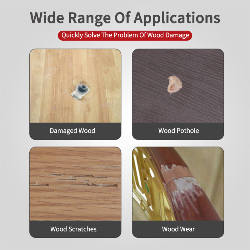إصلاح جميع أنواع ثقوب الأظافر الخشبية والخدوش والشقوق وغيرها من إصلاح الأثاث paste25g