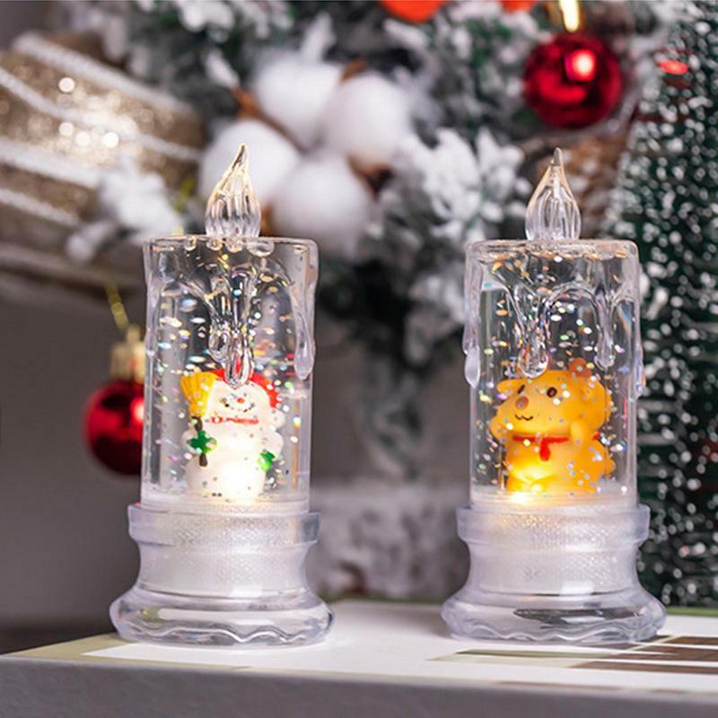 مصباح الشاي LED عديمة اللهب ، الشموع الكهربائية ، زخرفة عيد الميلاد ، ضوء شمعة هالوين ، محور ، زينة الجدول