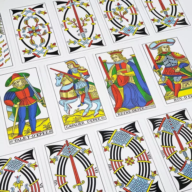 لعبة بطاقة التاروت للبالغين ، لعبة لوحية لأوراكل ، مع ورق ، يدوي ، مقاس 12 × 7 ، جديد