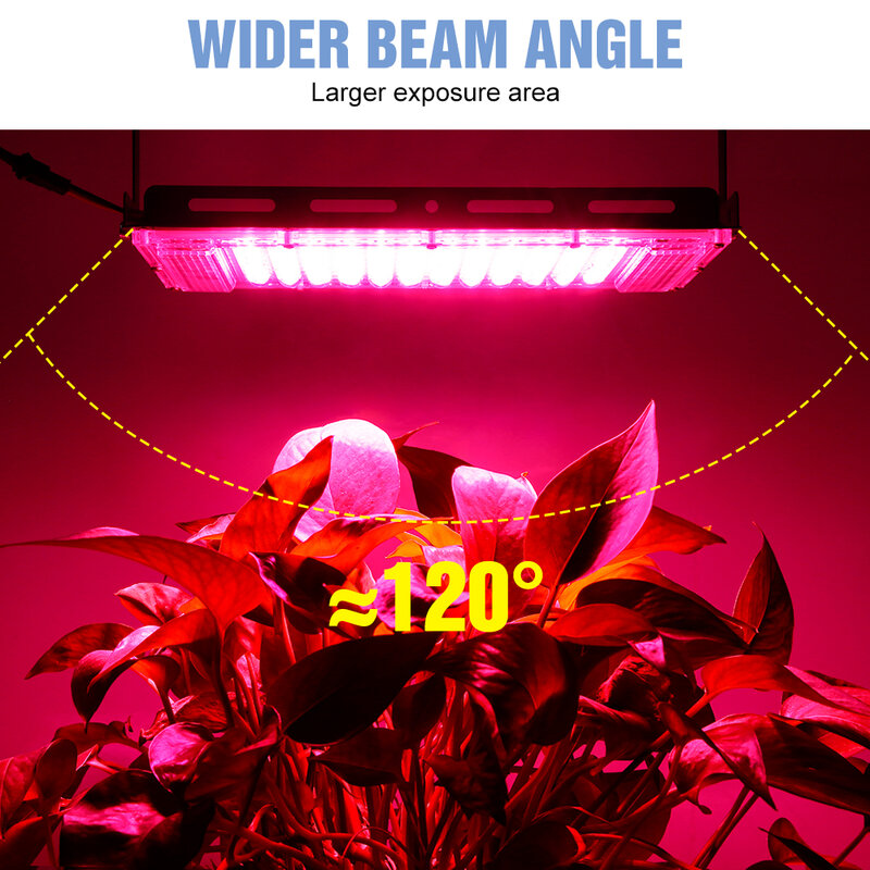 220 فولت LED تنمو ضوء الطيف الكامل المائية فيتو النمو بذور ضوء من الزهور داخلي تنمو خيمة للشتلات IP65 مقاوم للماء