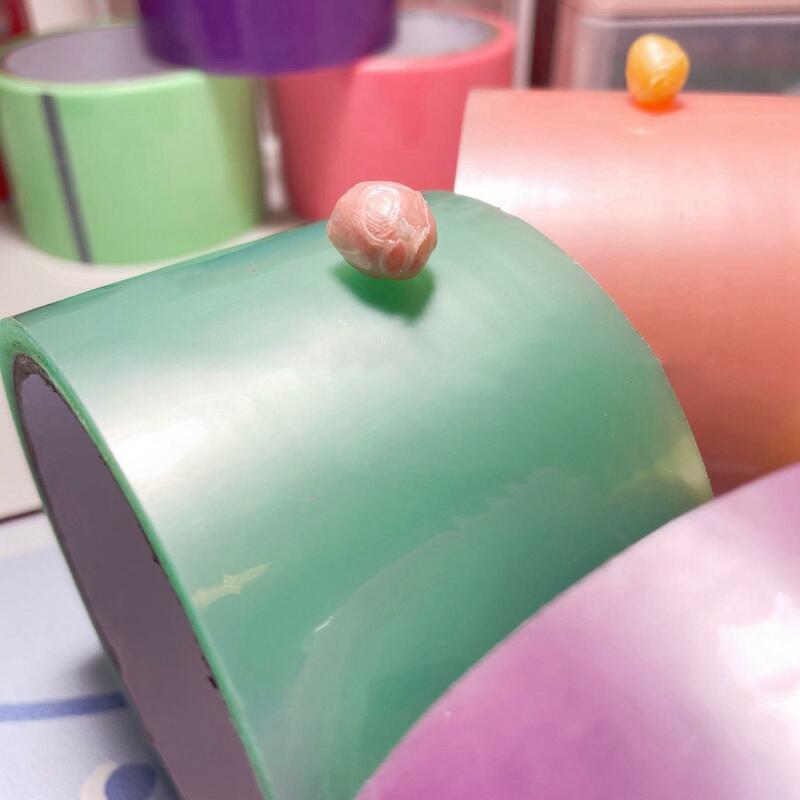 6 قطعة ملونة لزجة الكرة الشريط الضغط الكرة الشريط DIY بها بنفسك لزجة فك الشريط لعبة للأطفال الاسترخاء هدية التوحد القلق