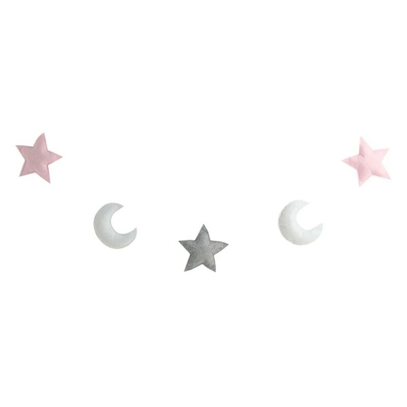 دعائم صور لحديثي الولادة على شكل قمر ونجوم لصور الأطفال خلفية لتزيين الحضانة شحن مباشر