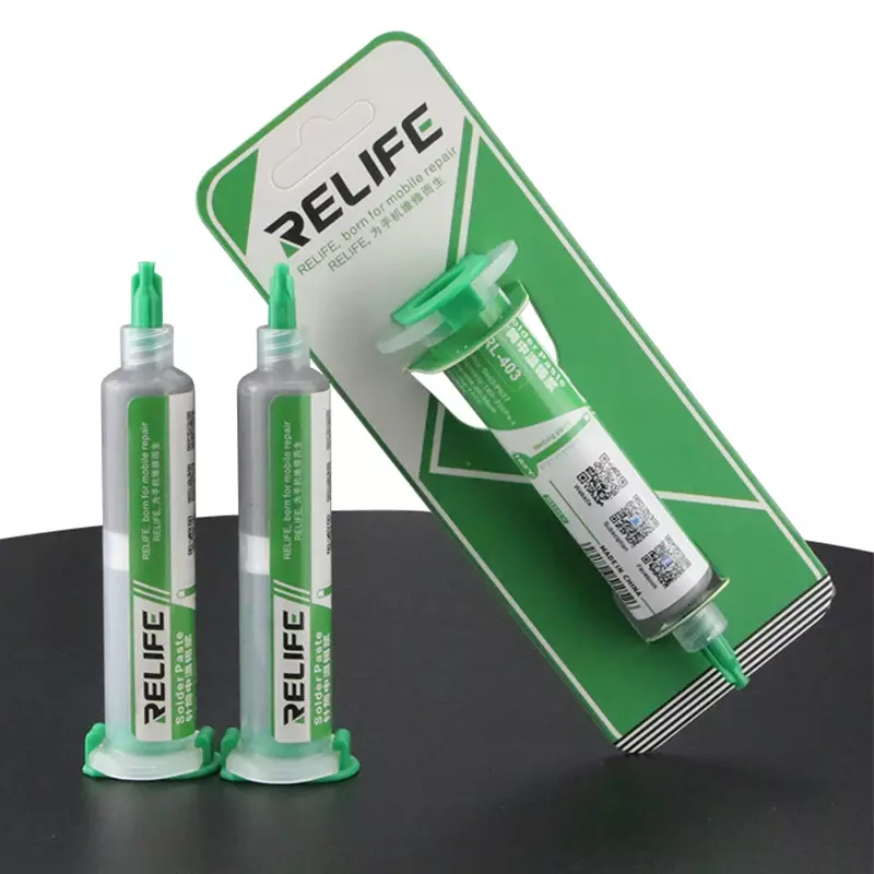 RELIFE RL-403 BGA Solder Paste Flux Syringe 10CC 183 Degrees Sn63 No-clean Soldering Paste