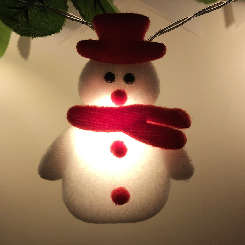 أضواء عيد الميلاد الجنية سلسلة للزينة شجرة ، تعمل البطارية ، الدافئة ، في الأماكن المغلقة ، ثلج ، الرنة ، سانتا كلوز