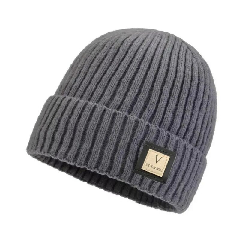 حماية الأذن أفخم قبعة القبعات ، أحادية اللون ، رشاقته ، قبعة محبوك الدافئة ، في الهواء الطلق الموضة ، الشتاء