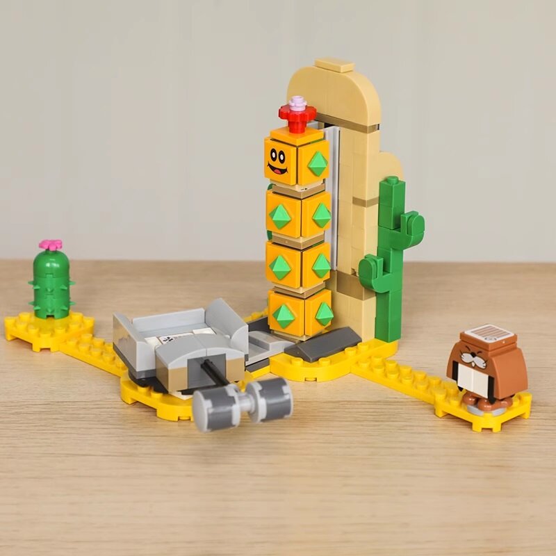 مكعبات بناء سوبر ماريو بروس ، مجموعة توسيع بوكي الصحراء ، ألعاب شخصية أكشن صغيرة ، متوافقة ، أو