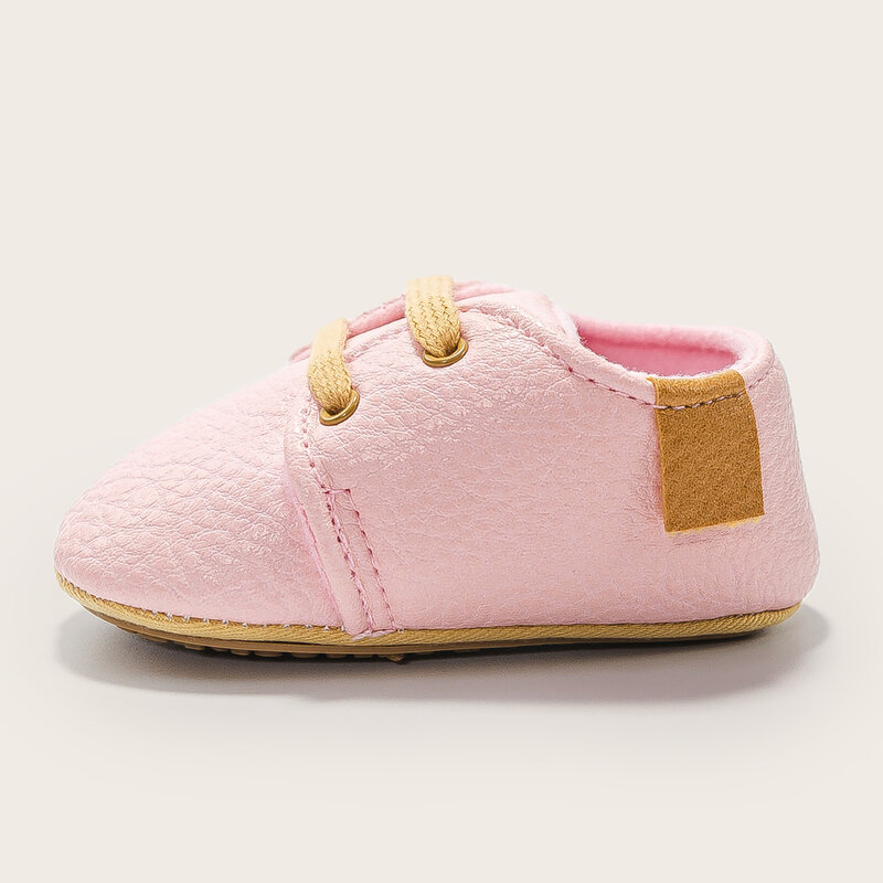 أحذية للأطفال حديثي الولادة من KIDSUN أحذية غير رسمية من الجلد للأطفال الرضع والأولاد مزودة بنعل مطاطي مضاد للانزلاق أحذية رياضية لخطوات المشي الأولى للأطفال