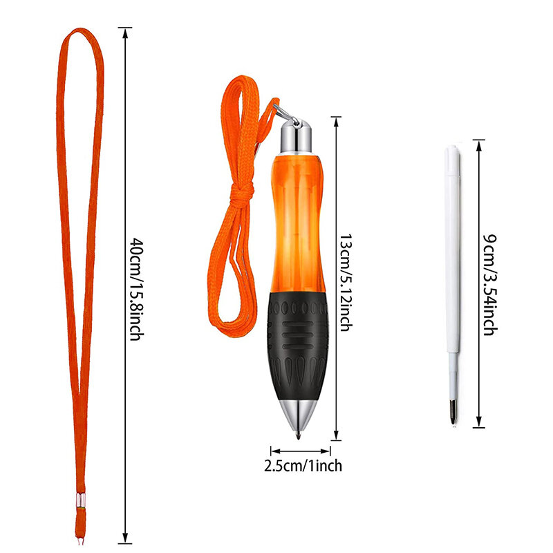 أقلام حبر جاف ملونة مستديرة بحبل معلق ، يستخدم الطلاب ، قلم ضغط قصير ، قابل للسحب على الدهون ، على شكل ذرة ، 10. من