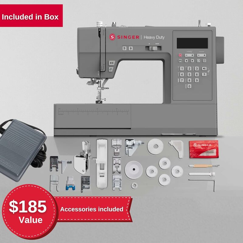 ماكينة خياطة إلكترونية للخدمة الشاقة HD6700C ، تطبيقات غرزة ، سهلة الخياطة