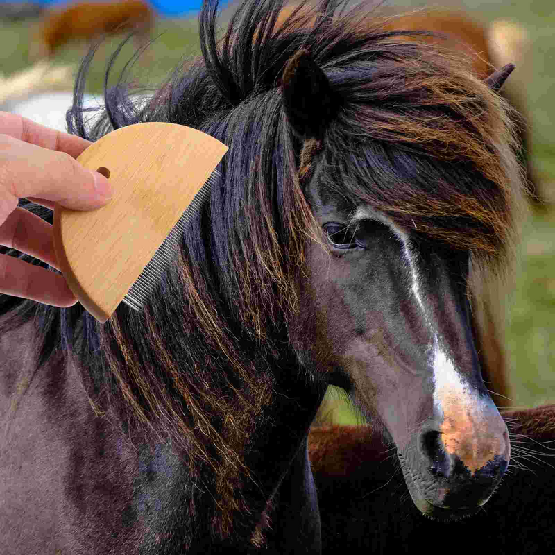 مشط خشبي احترافي لتزيين الخيول ، فرشاة تساقط الحيوانات الأليفة ، مزيل الشعر ، أدوات تنظيف الحيوانات الأليفة