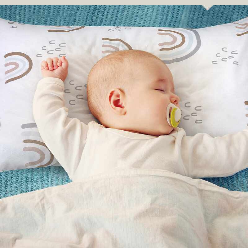 طفل وسادة ، 28x45 سنتيمتر الطفل الوسائد للنوم ، آلة قابل للغسل الاطفال وسادة مع لينة القطن المخدة ، مثالية للسفر