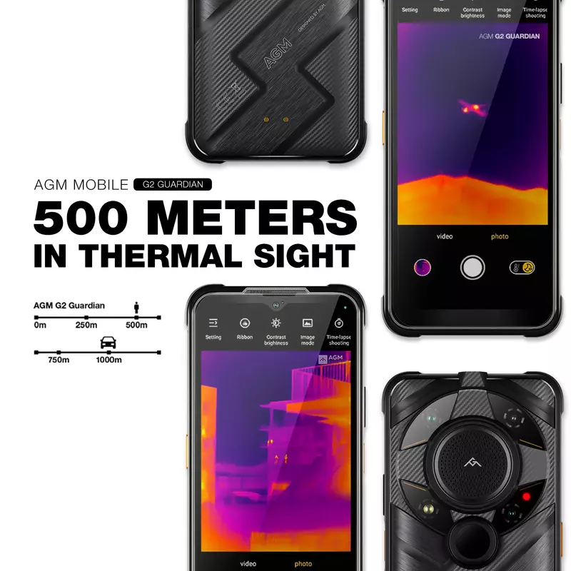 أعلى حارس 5G غير مقفل أحادي العين ، ضبط تلقائي للكاميرا الحرارية ، بالمتر ، 10 عدسات ، 25 إطارًا في الثانية