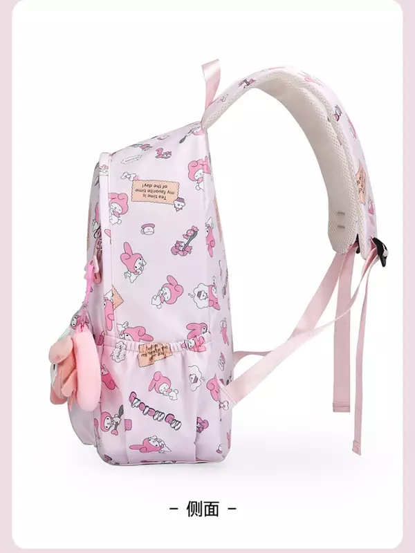 حقيبة ظهر مدرسية للنساء من Hello Kitty ، حقيبة مدرسية برسوم كرتونية لطيفة ، حقيبة ظهر ذات سعة كبيرة ، خفيفة الوزن ، طالب مدرسة متوسطة