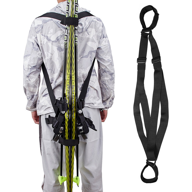 حزام كتف نايلون قابل للتعديل للتزلج وعلى الجليد ، أقطاب التزلج ، حاملات الظهر ، حامل التروس ، القطب التزلج