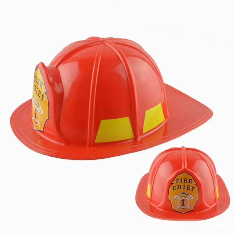 محاكاة اطفاء رئيس خوذة أمان رجال الاطفاء قبعة قبعة الاطفال لعبة حفلة التموين