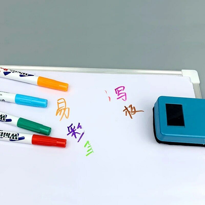 علامات السبورة الملونة القابلة للمسح ، أقلام تحديد السبورة للمدرسة والمكتب ، 12 لونًا