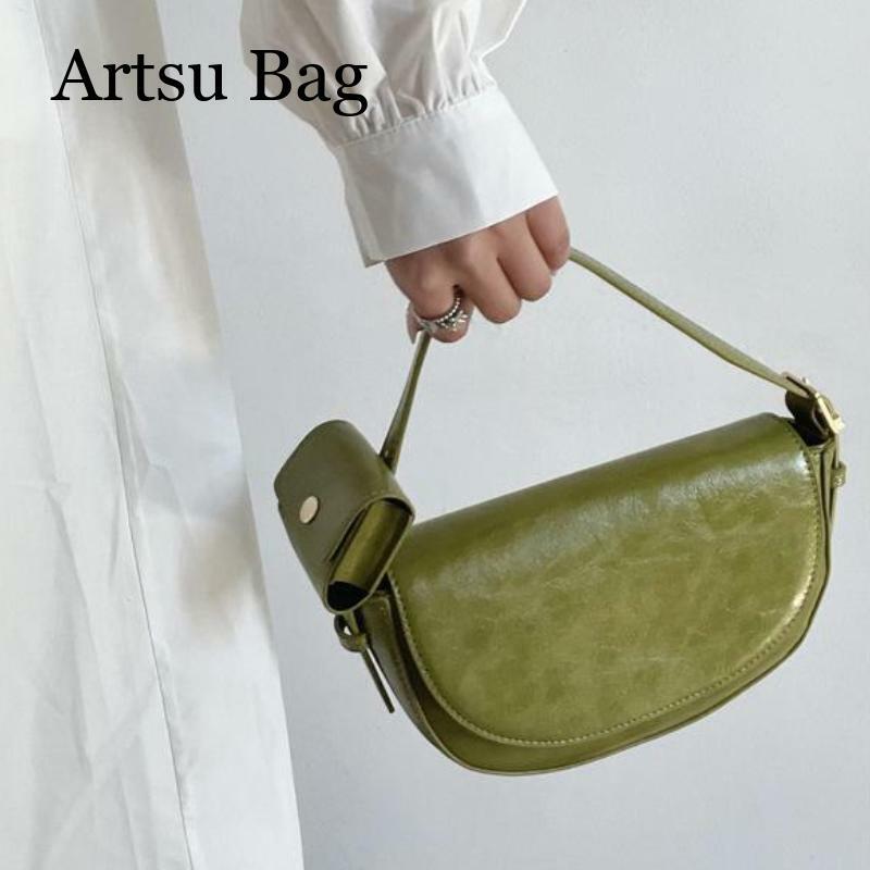 حقيبة تحت الإبط محمولة باليد بسيطة للنساء ، حقيبة سرج محمولة متعددة الاستخدامات ، حقيبة متداخلة قطرية ، متعددة الاستخدامات وعصرية ، جديدة
