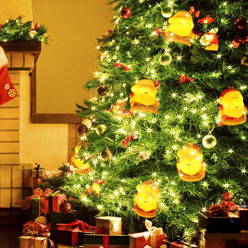بطارية تعمل بالطاقة عيد الميلاد الكرة سلسلة أضواء ، كرات ندفة الثلج ، شجرة عيد الميلاد معلقة المعلقات ، زينة عيد الميلاد ، زينة السنة الجديدة