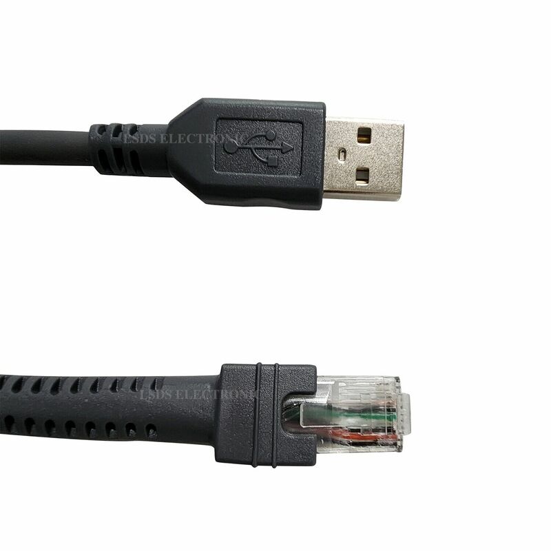 كابل USB لماسح الباركود رمز ، CBA-U09-C15ZAR ، LS2208 ، LS4208 ، 15ft