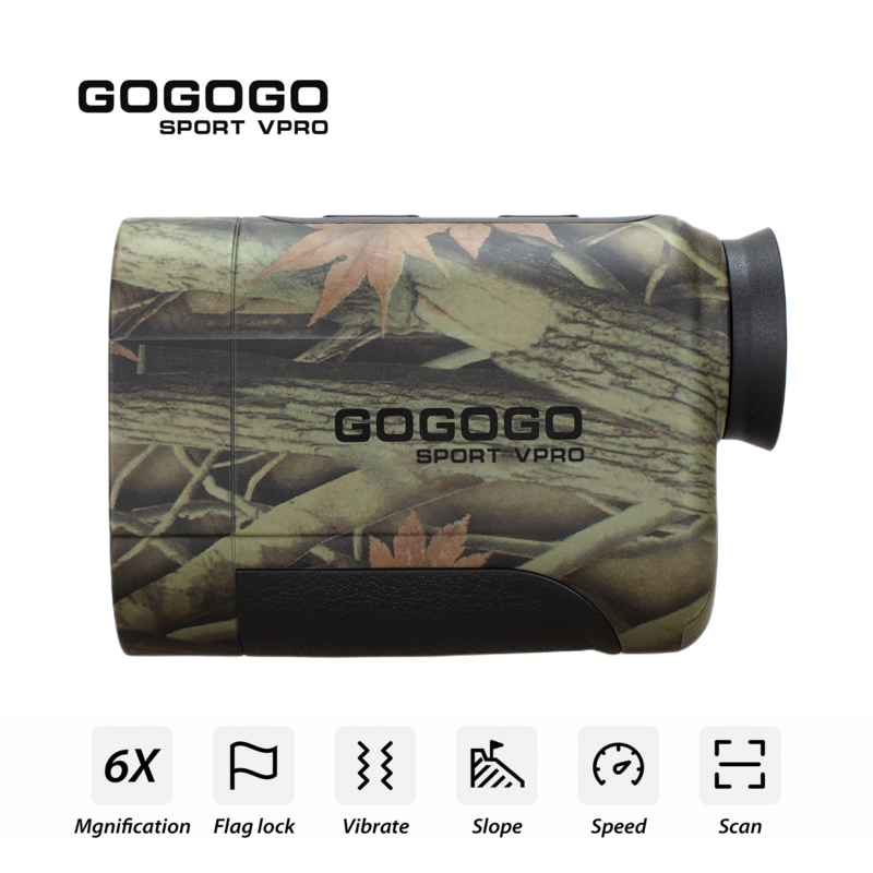 Gogogo Sport-Vpro جهاز بحث الصيد مع العرض الأخضر ، وضع سرعة الغولف ، 6X ليزر شفاف ، عداد المسافة ، GS06CA ، 1000 متر ، 600 متر