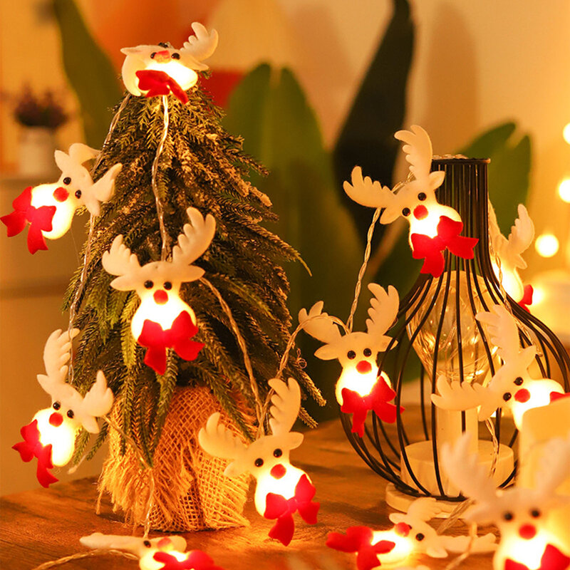 عيد الميلاد ثلج سانتا سلسلة أضواء ، كاملة من الشعور جو دافئ ، حفلات تحت عنوان