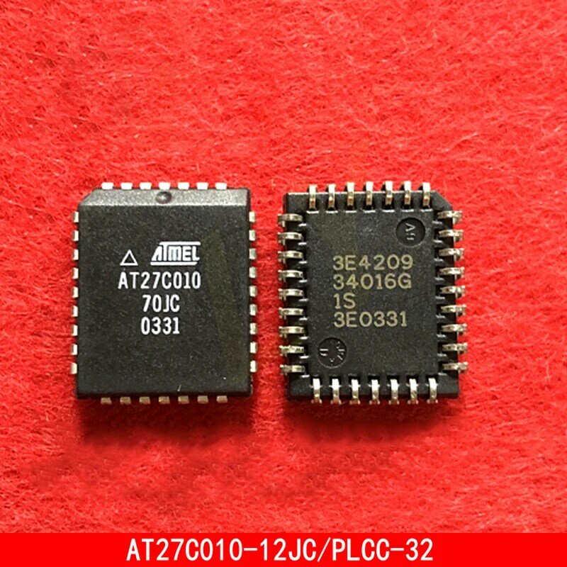 1-5 قطعة AT27C010 AT27C010-12JC PLCC32 MCU متحكم رقاقة في الأسهم