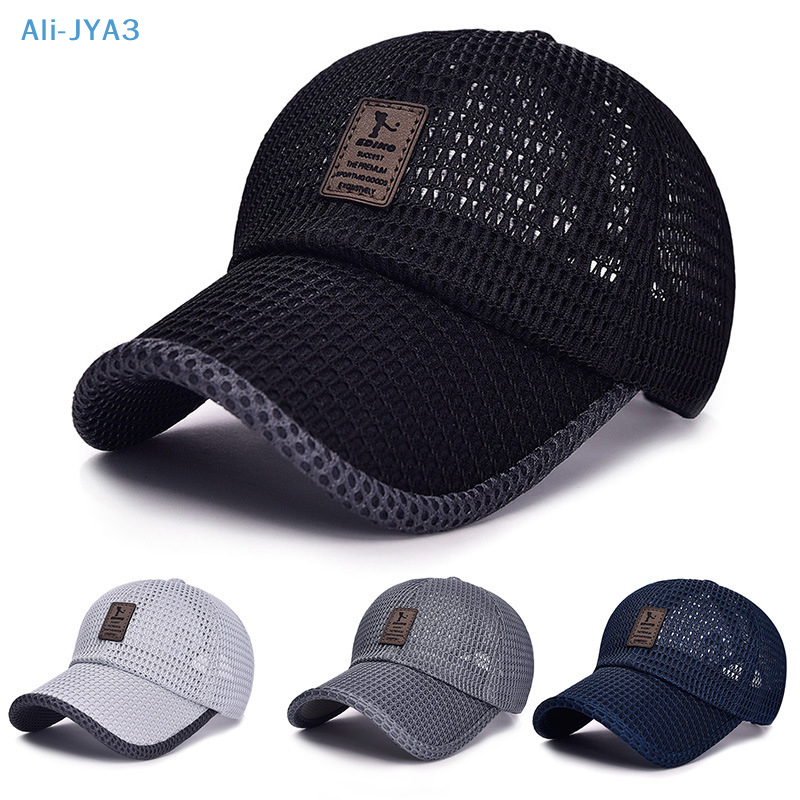 قبعة بيسبول شبكية قابلة للتنفس للرجال والنساء ، سريعة الجفاف ، قبعة للجري ، رياضات خارجية ، قابلة للتعديل ، صيفية
