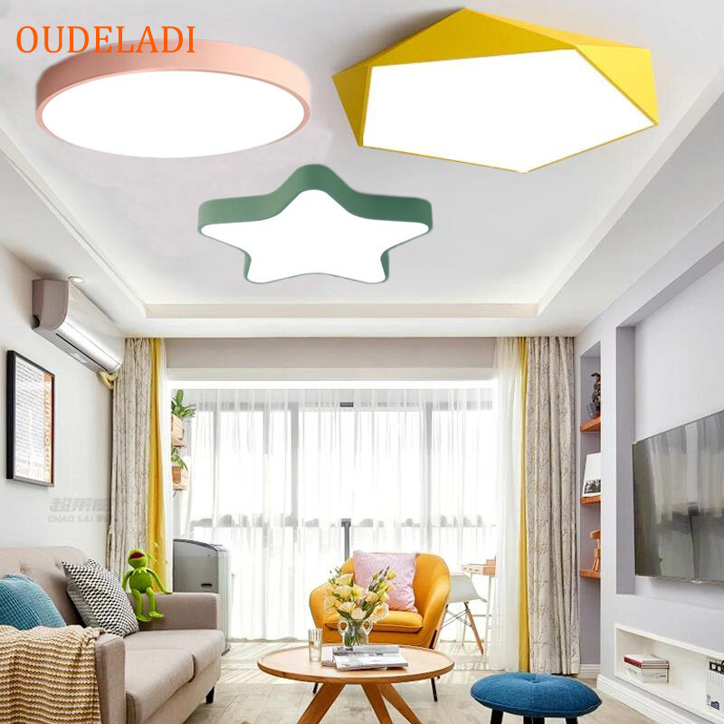 مصابيح سقف حديثة LED ، مصباح مثبت على السطح ، غرفة المعيشة ، غرفة النوم ، غرفة الأطفال ، المطبخ ، المطبخ ، 50 *