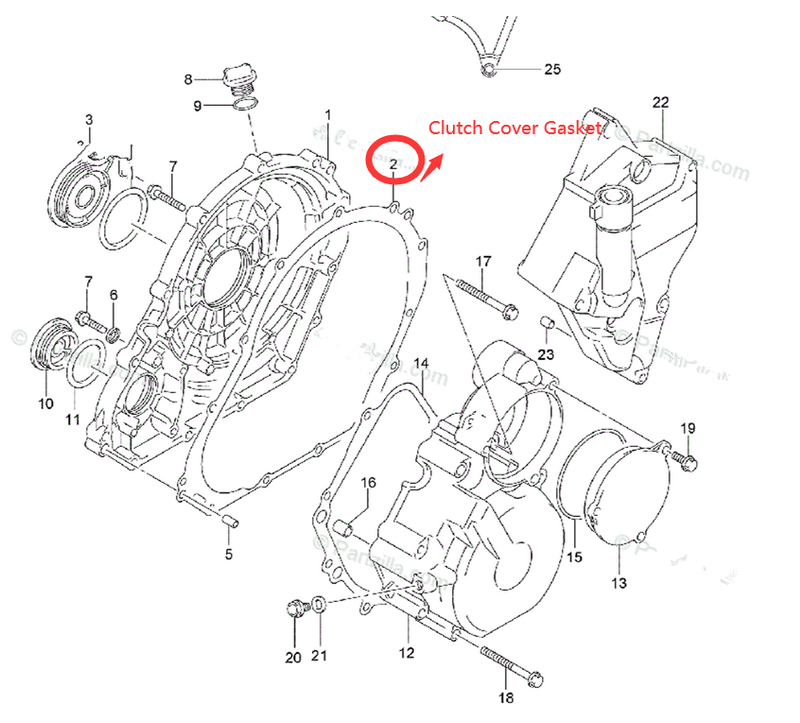 دراجة نارية علبة المرافق غطاء القابض طوقا لسوزوكي ، GSXR600 ، GSXR750 2006-2023