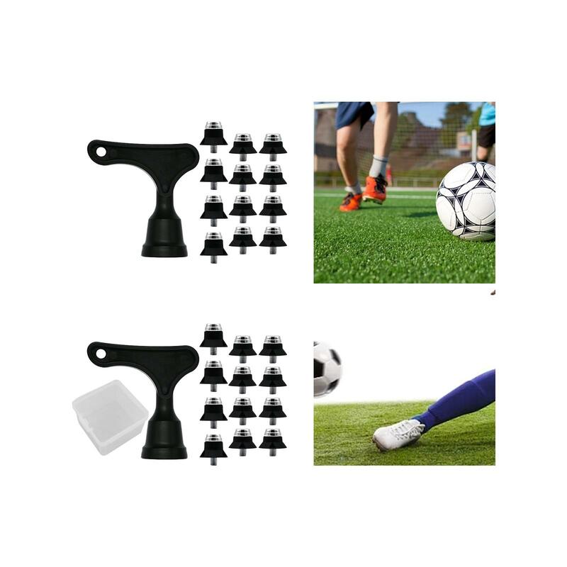 المضادة للانزلاق كرة القدم المرابط المعدنية ، المسامير استبدال المهنية ، المسامير لتدريب أحذية رياضية والمنافسة ، M5 ، 13 مللي متر ، 16 مللي متر ، 12 قطعة
