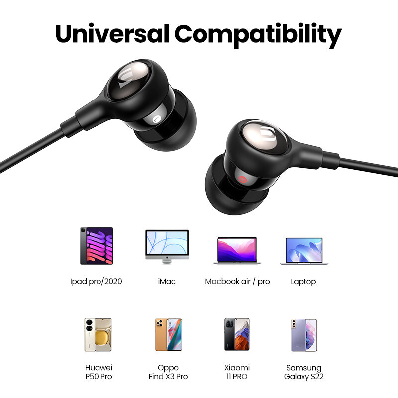 سماعات أذن من UGREEN مزودة بمنفذ USB من النوع C وسماعات أذن سلكية وسماعات رأس مزودة بميكروفون HiFi ستيريو لأجهزة iPad Pro سامسونج جالاكسي S21 Google Pixel 5 موديل 2021