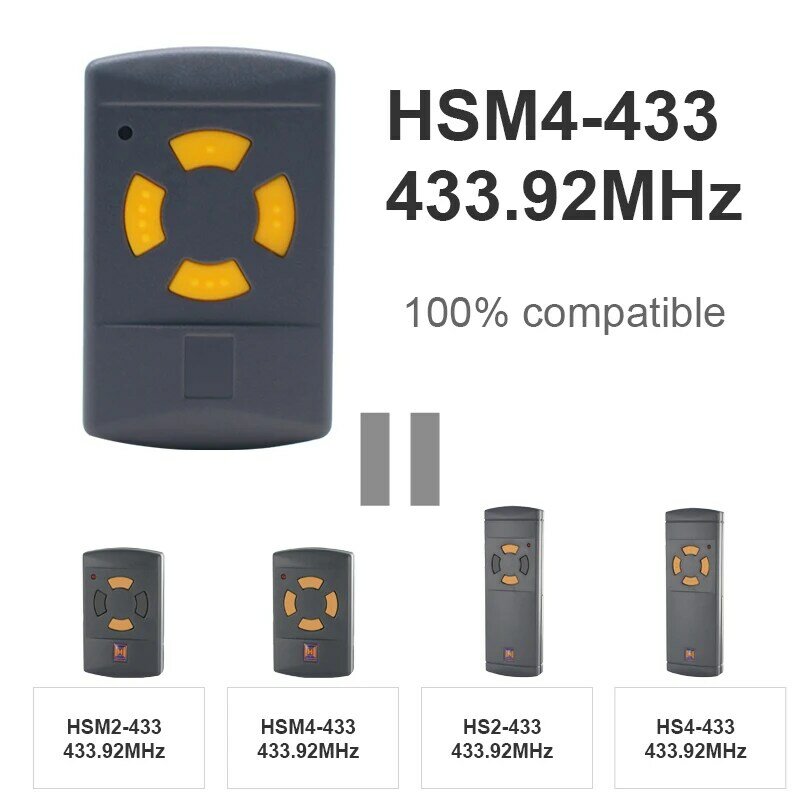 433 hörmann كراج عن بعد التحكم استنساخ ل hörmann HSM2 HSM4 HS2 HS4 433.92MHz HSM2-433 HSM4-433 HS2-433 HS4-433 بوابة فتاحة