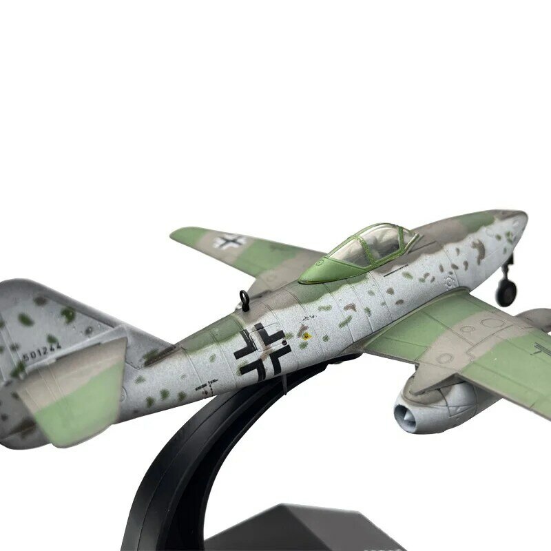 ميسيرشميت-طائرة مقاتلة معدنية ، نموذج طائرة طائرة ، زخرفة لعبة هدية للأطفال ، مقياس Me-262 ، 1:72