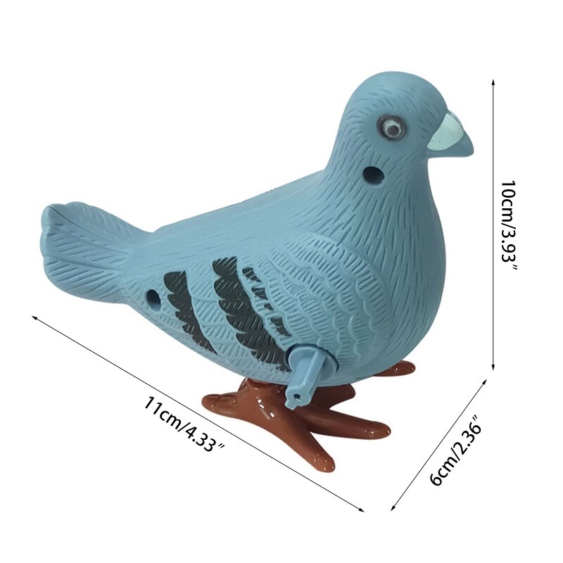 Novelty Wind-up Pigeon Toy Vintage Baby Interactive Toy Prank Gag Souvenir Gift