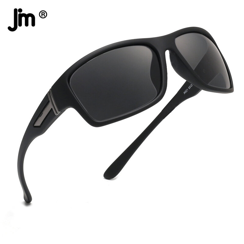 نظارات شمسية مستقطبة للرجال من JM نظارات شمسية عصرية للقيادة والجري وركوب الدراجات في الهواء الطلق طراز UV400