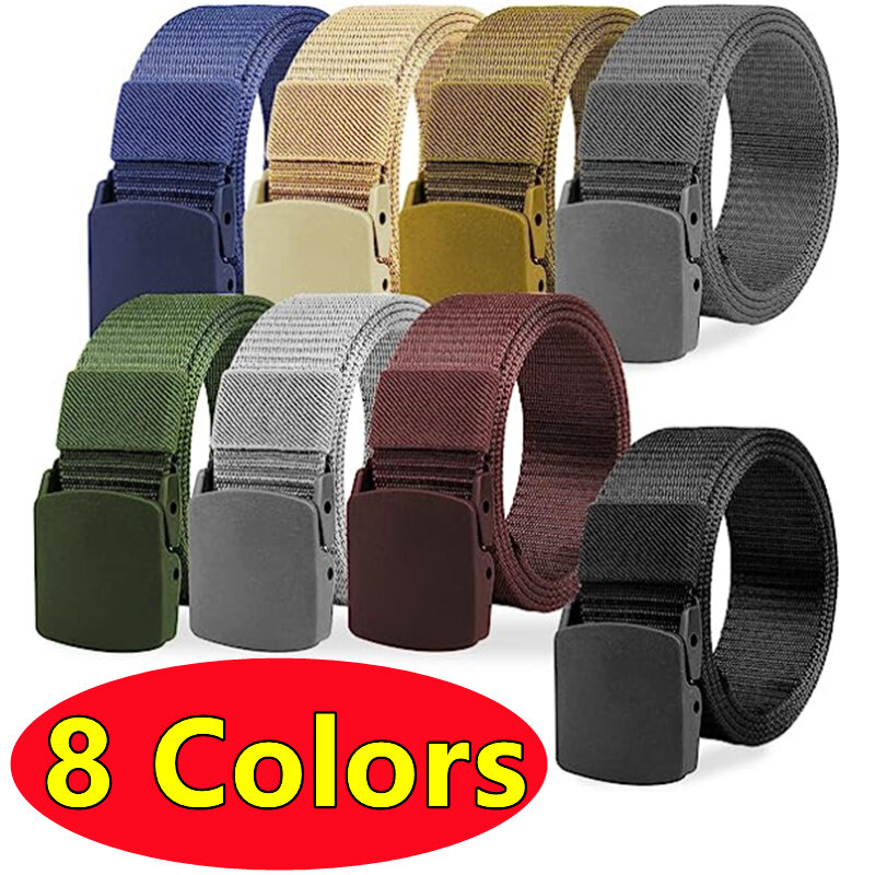 8 ألوان الرجال الإناث أحزمة العسكرية النايلون حزام قابل للتعديل في الهواء الطلق السفر التكتيكية الخصر حزام مع مشبك من البلاستيك ل السراويل 120 سنتيمتر