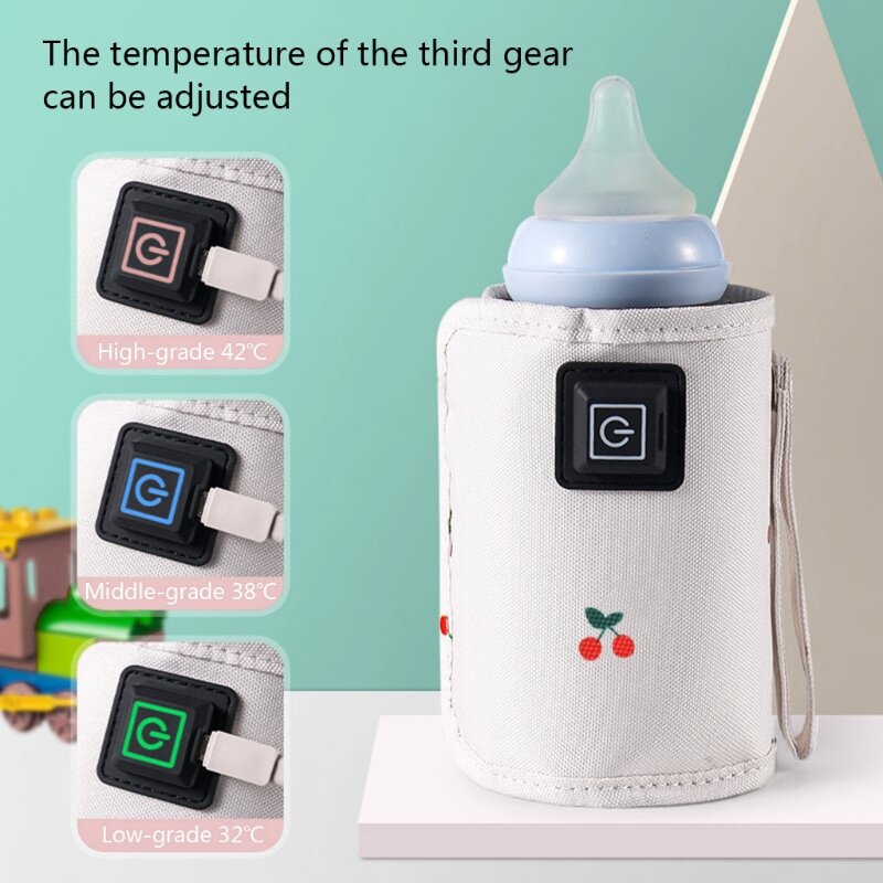 المحمولة USB الطفل زجاجة دفئا حقيبة السفر الحليب دفئا الرضع زجاجة رضاعة غطاء دافئ