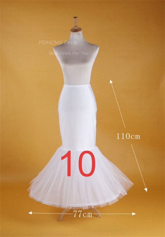 زلات بيتيكوات بيضاء كبيرة لثوب الكرة ، تنورات تول ، تنورة تحتية طويلة منتفخة من القرينولين ، فستان زفاف ، 6 أطواق