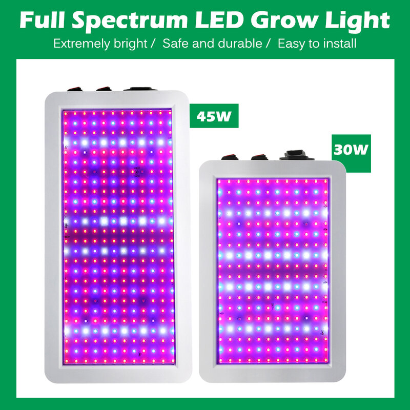 LED تنمو ضوء 1000 واط مقاوم للماء Phytolamp الطيف الكامل 2 وضع التبديل الخضار بلوم داخلي نمو النبات مصباح ل الدفيئة