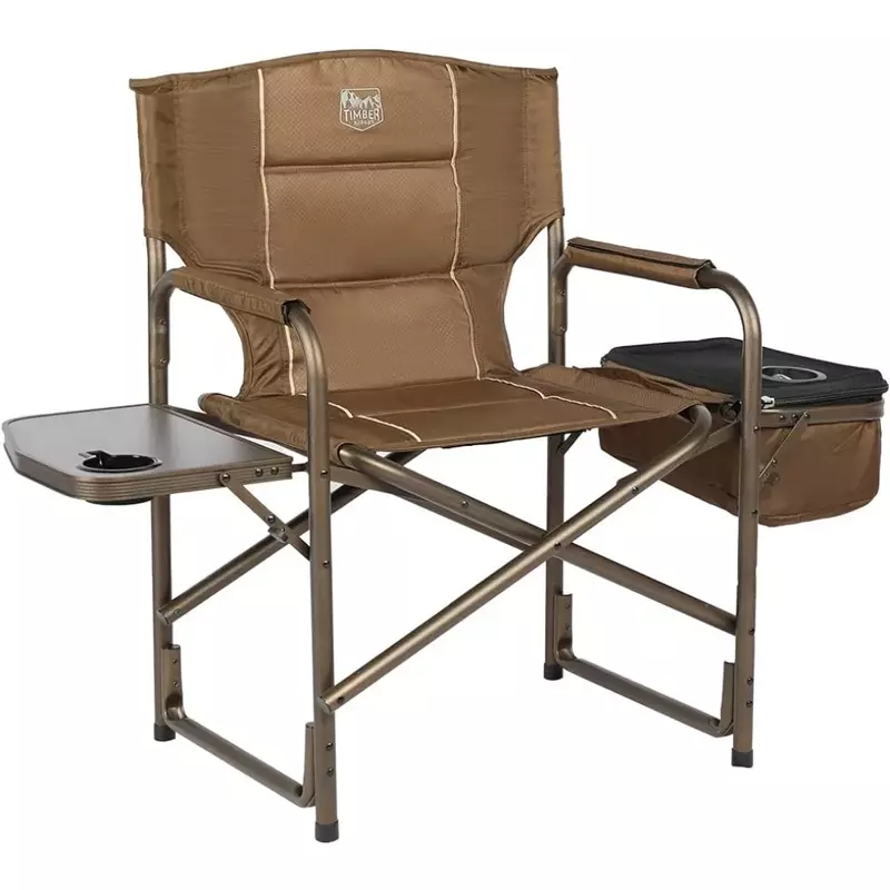 كرسي خفيف قابل للطي من خشب LISM ، للتخييم ، طاولة جانبية للمخرج الغار ، حقيبة تبريد ، جيب شبكي ، مدمج ، خارجي