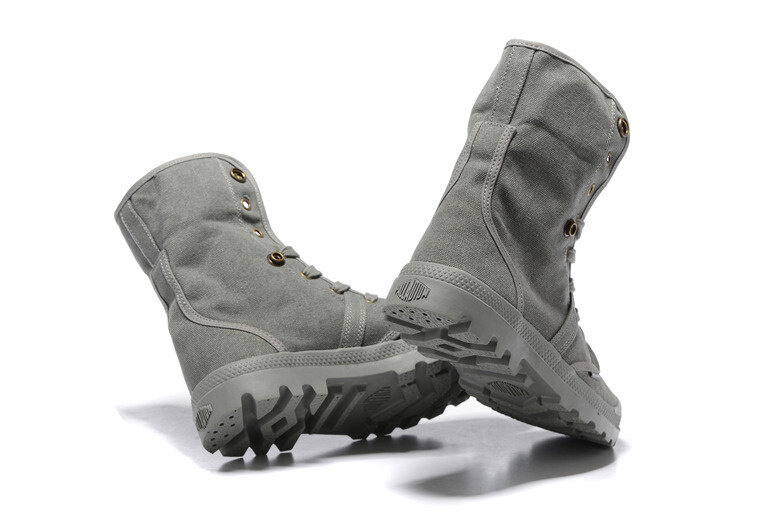 بلاديوم بالابروز جميع رمادي أحذية رياضية الرجال عالية المستوى العسكرية حذاء من الجلد قماش حذاء كاجوال الرجال حذاء كاجوال Eur حجم 36-45