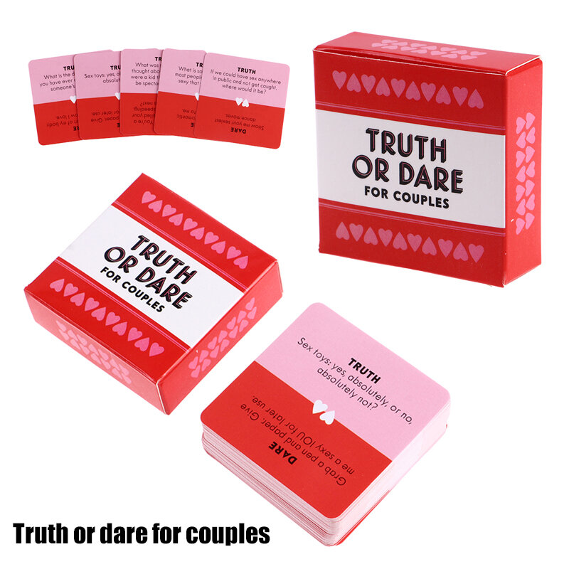 الحقيقة أو يجرؤ للأزواج 51 أسئلة مثير تاريخ ليلة بطاقة لعبة ل شقي الكبار لعبة الطرف